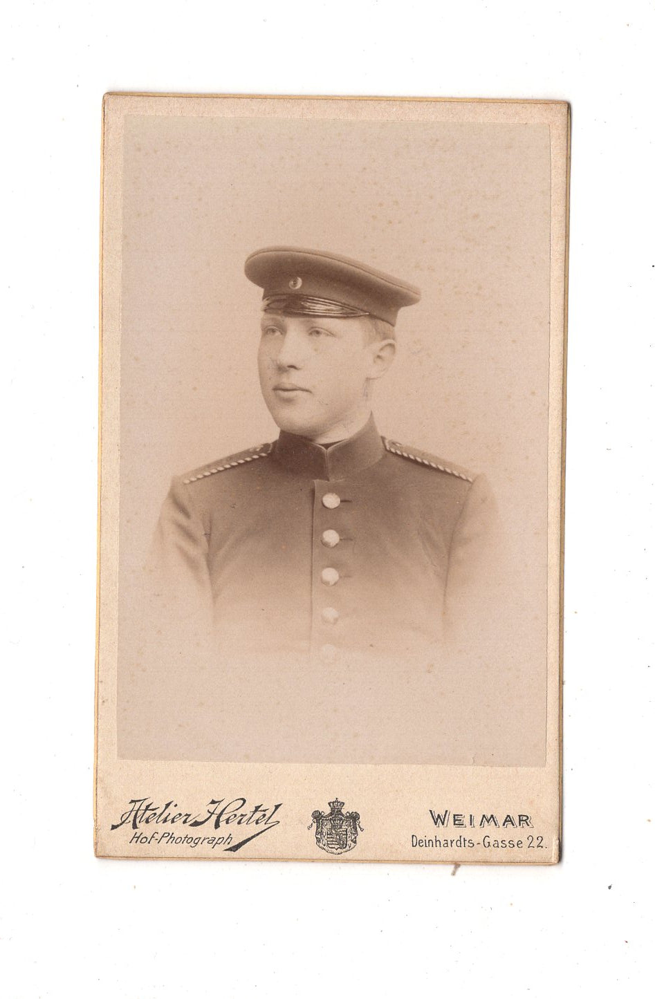 Fotografie Soldat - Weimar 1890er / CDV M1-02