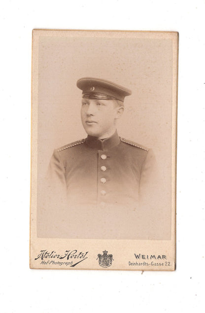 Fotografie Soldat - Weimar 1890er / CDV M1-02