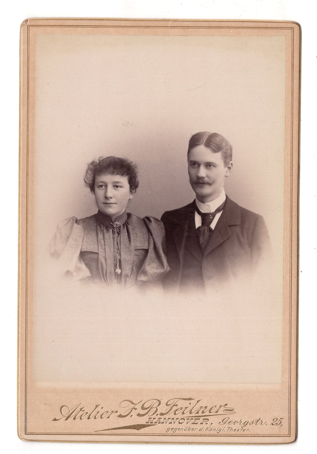 Fotografie Feines Paar - Hannover 1890er / CAB X-31