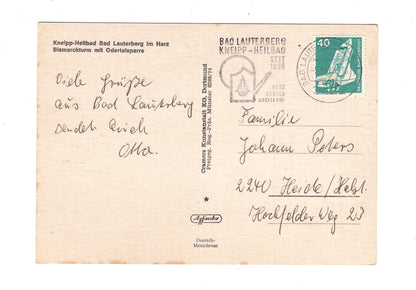 Ansichtskarte Bad Lauterberg / Harz / Bismarckturm und Odertalsperre