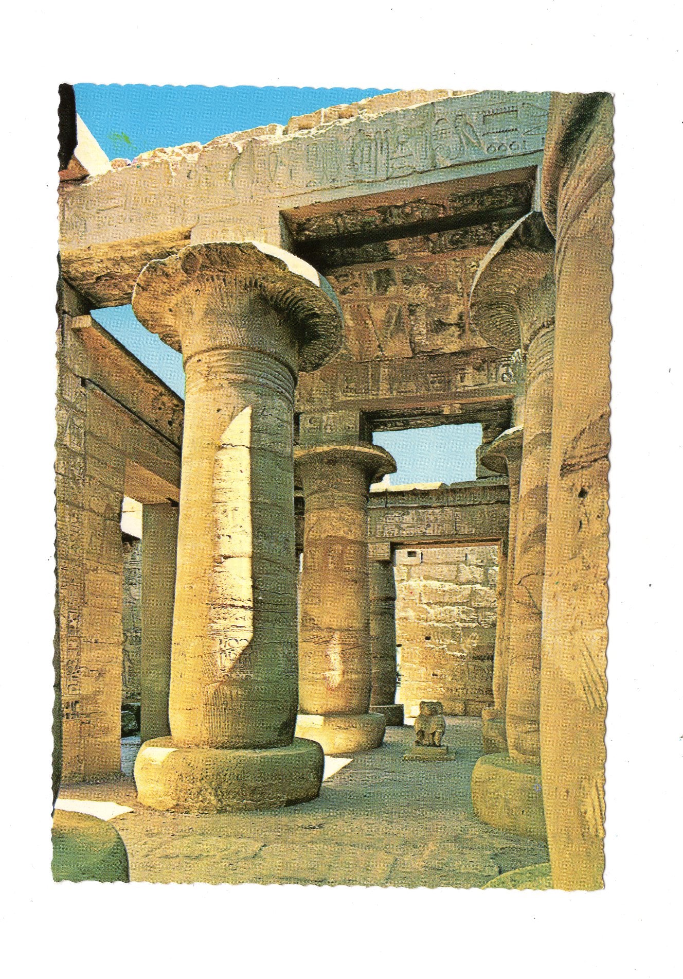 Ansichtskarte Luxor-Karnak / Halle des Chonstempels / Ägypten
