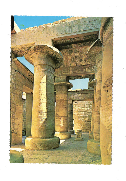 Ansichtskarte Luxor-Karnak / Halle des Chonstempels / Ägypten