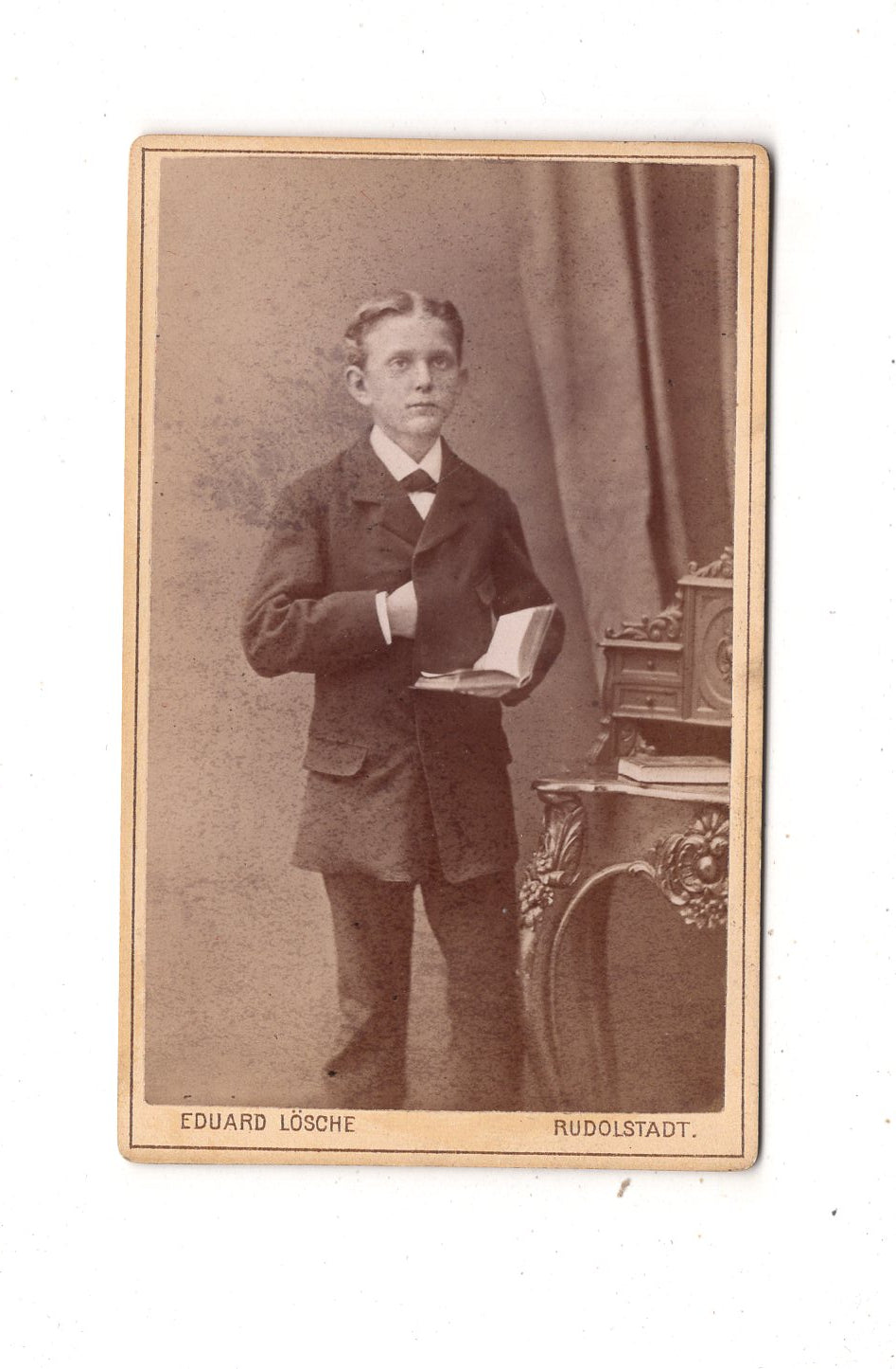 Fotografie Feiner Junge - Rudolstadt 1870er / CDV N1-05