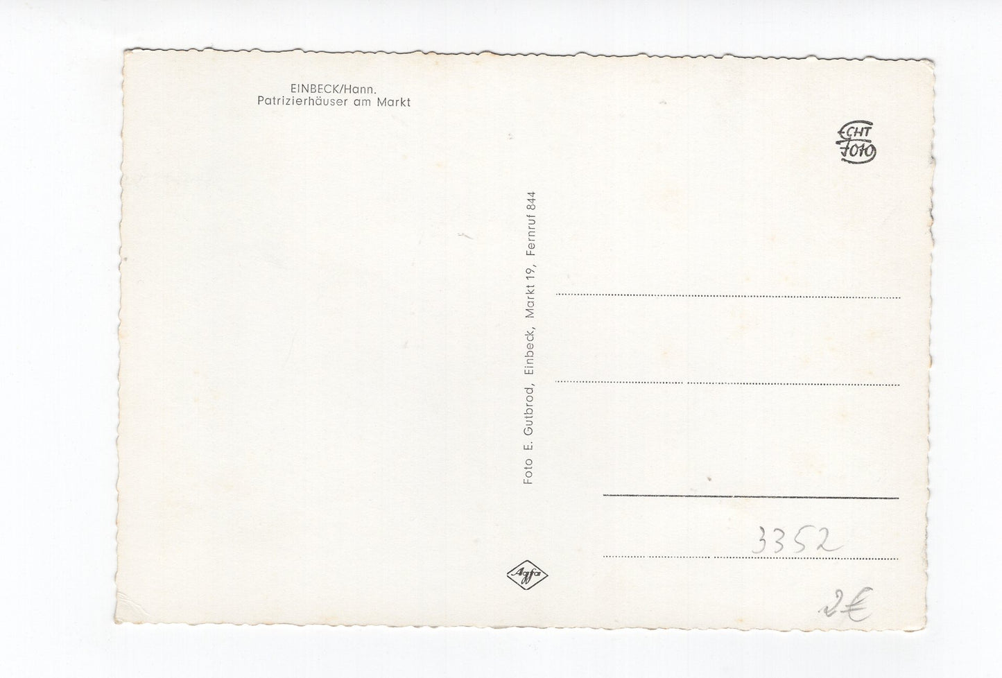 Ansichtskarte Einbeck / Hann. / Patrizierhäuser am Markt