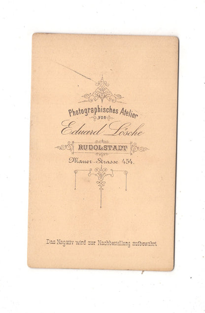 Fotografie Feiner Junge - Rudolstadt 1870er / CDV N1-05