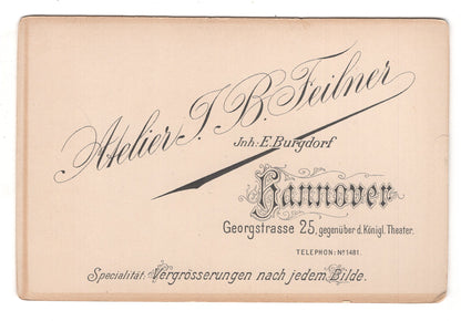 Fotografie Feines Paar - Hannover 1890er / CAB X-31