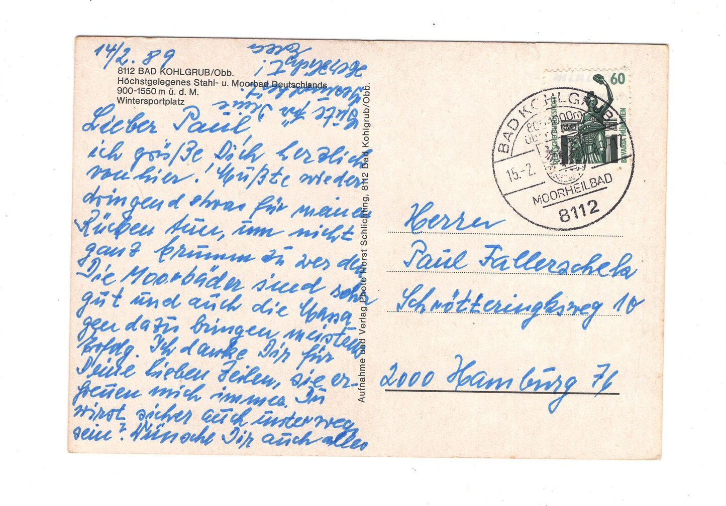 Ansichtskarte Bad Kohlgrub / Oberbayern
