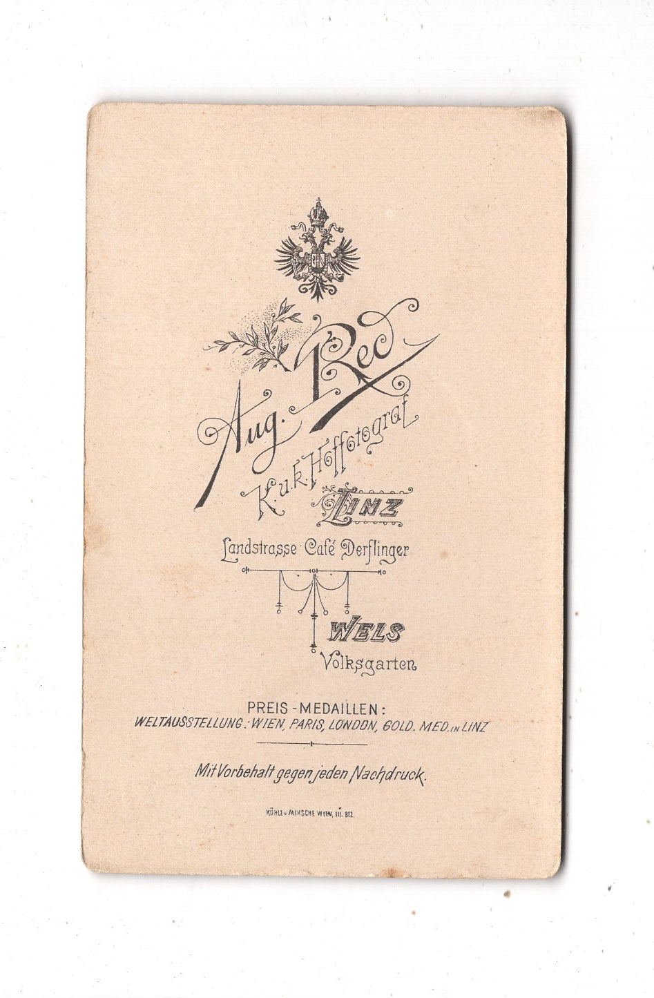 Fotografie Schönes Familienbild - Linz & Wels 1898