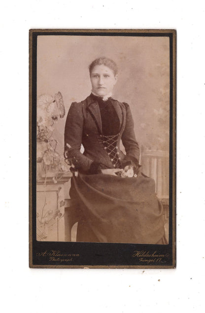 Fotografie Feine Dame / Maria Henneke - Hildesheim 1880er