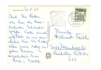 Ansichtskarte Mittenwald / Oberbayern / G1-55