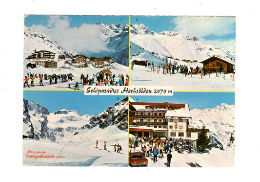 Ansichtskarte Skiparadies Hochsölden / Tirol / Österreich