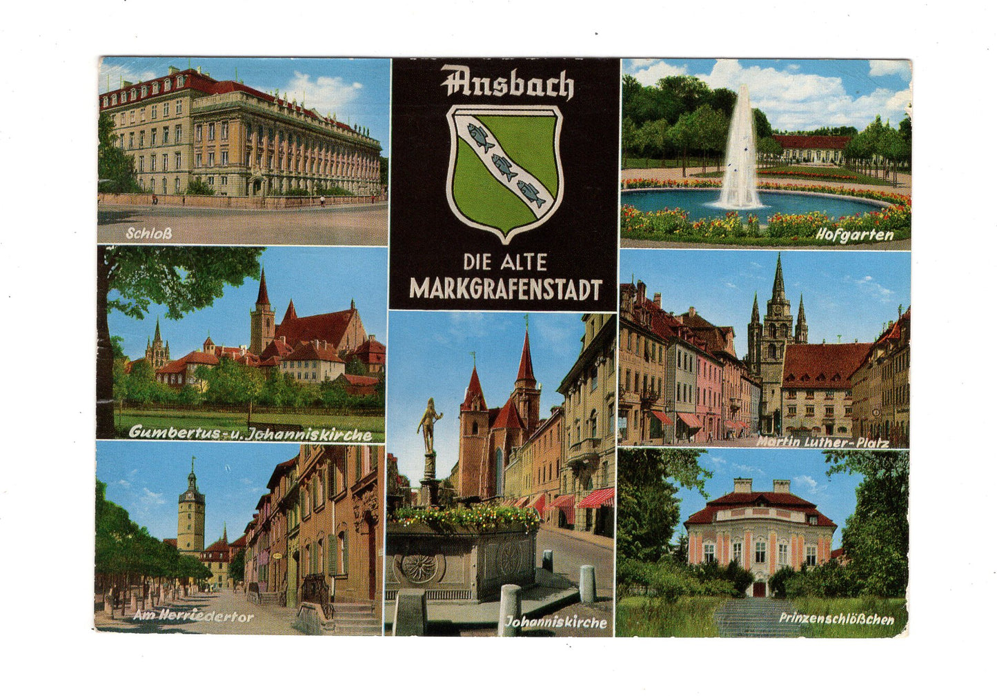 Ansichtskarte Alte Markgrafenstadt Ansbach
