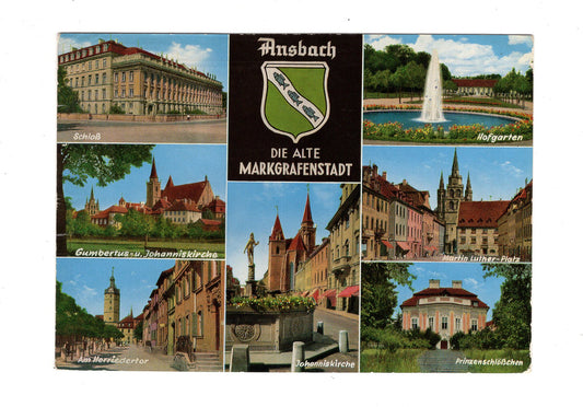 Ansichtskarte Alte Markgrafenstadt Ansbach