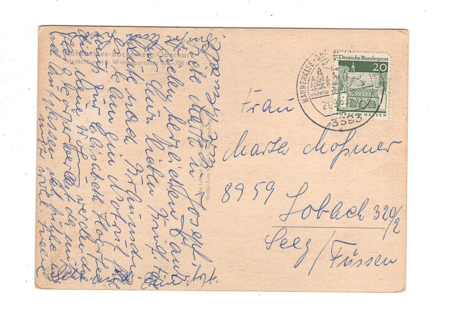 Ansichtskarte Hahnenklee-Bockswiese im Oberharz / J1-62