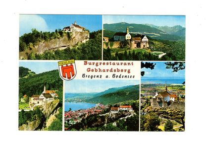 Ansichtskarte Burgrestaurant Gebhardsberg / Bregenz am Bodensee / Vorarlberg / Österreich