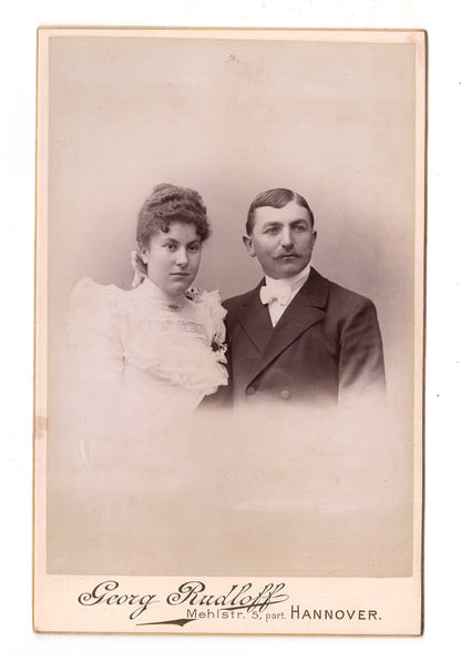 Fotografie Feines Paar - Hannover 1890er / CAB X-31