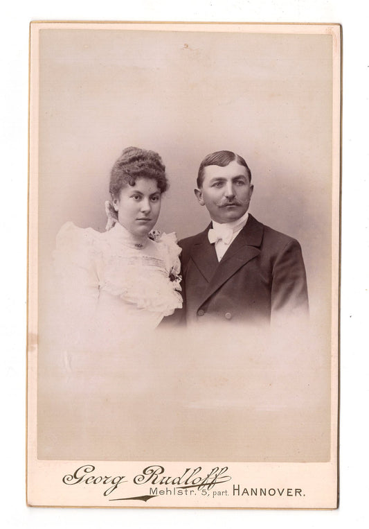 Fotografie Feines Paar - Hannover 1890er / CAB X-31