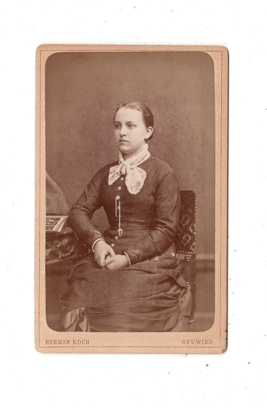 Fotografie Feine Dame - Neuwied 1880er