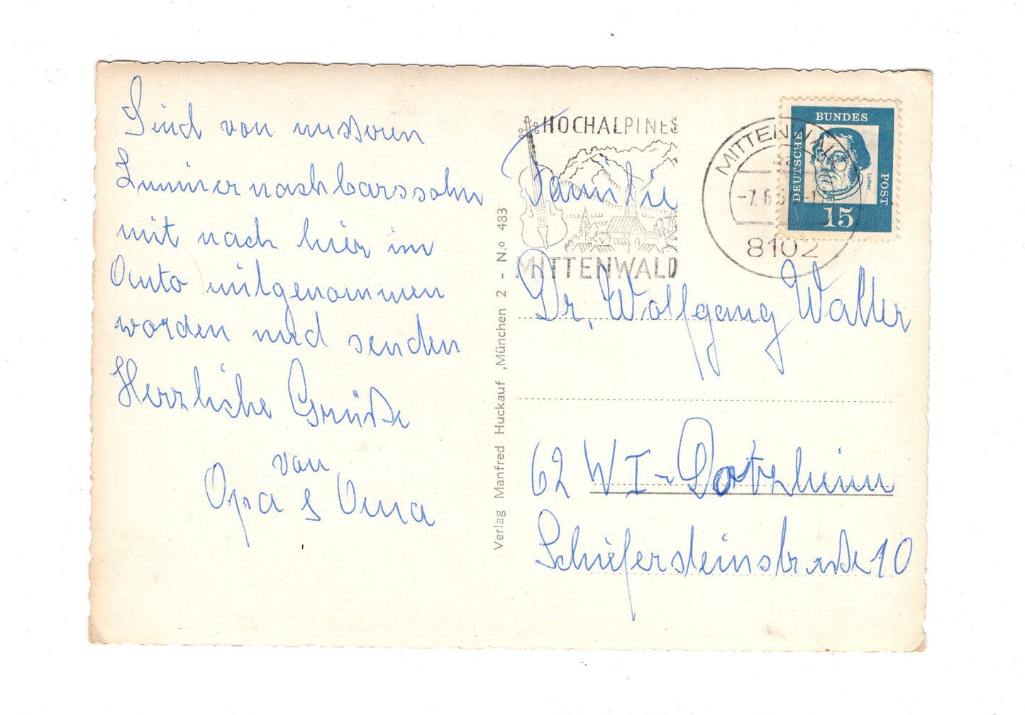 Ansichtskarte Mittenwald / Oberbayern / G1-55