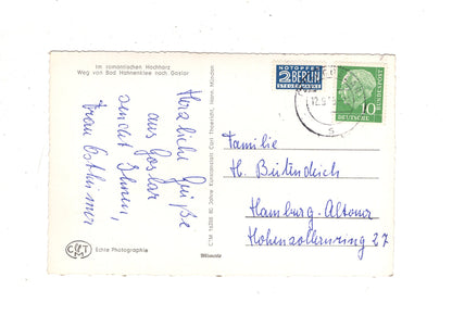 Ansichtskarte Weg von Bad Hahnenklee nach Goslar / J1-63