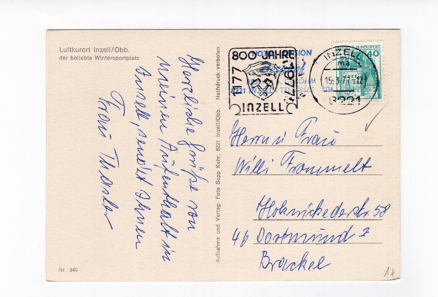 Ansichtskarte Inzell / Oberbayern