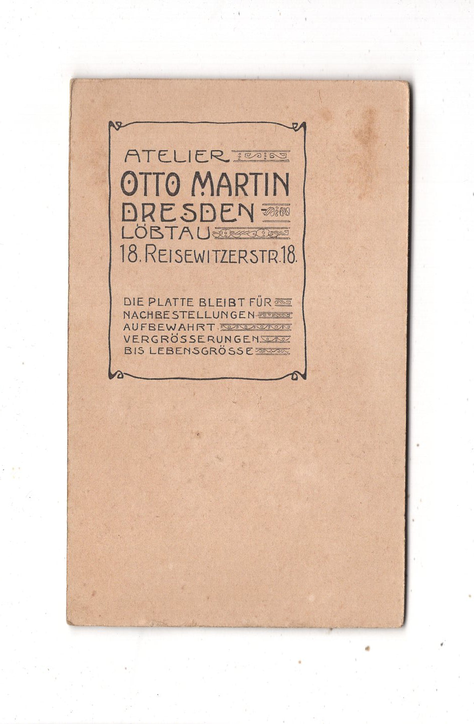 Fotografie Schönes Familienbild - Dresden-Löbtau 1900er