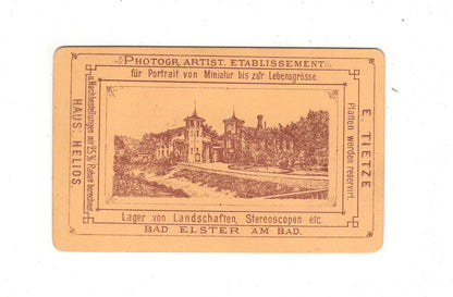 Fotografie Niedlicher kleiner Junge - Bad Elster um 1870 / CDV M1-22