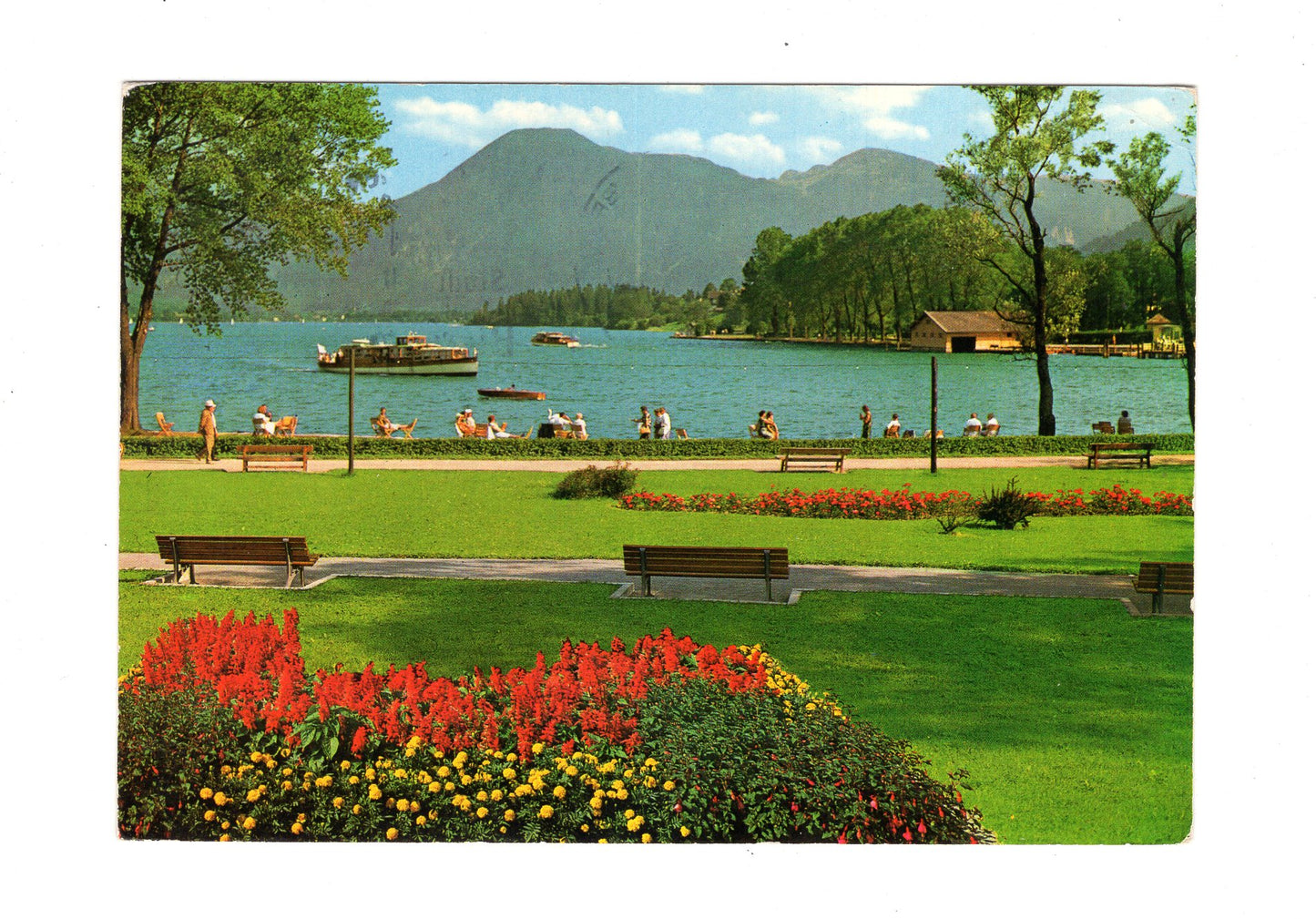 Ansichtskarte Bad Wiessee / Kuranlagen / Wallberg