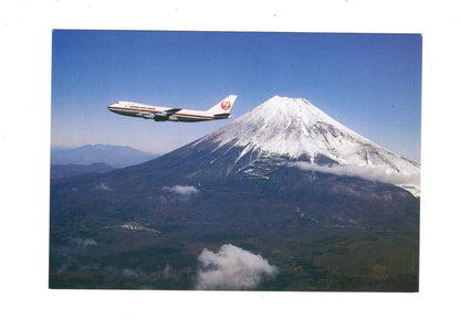 Ansichtskarte Mount Fuji and Boing 747 / Japan