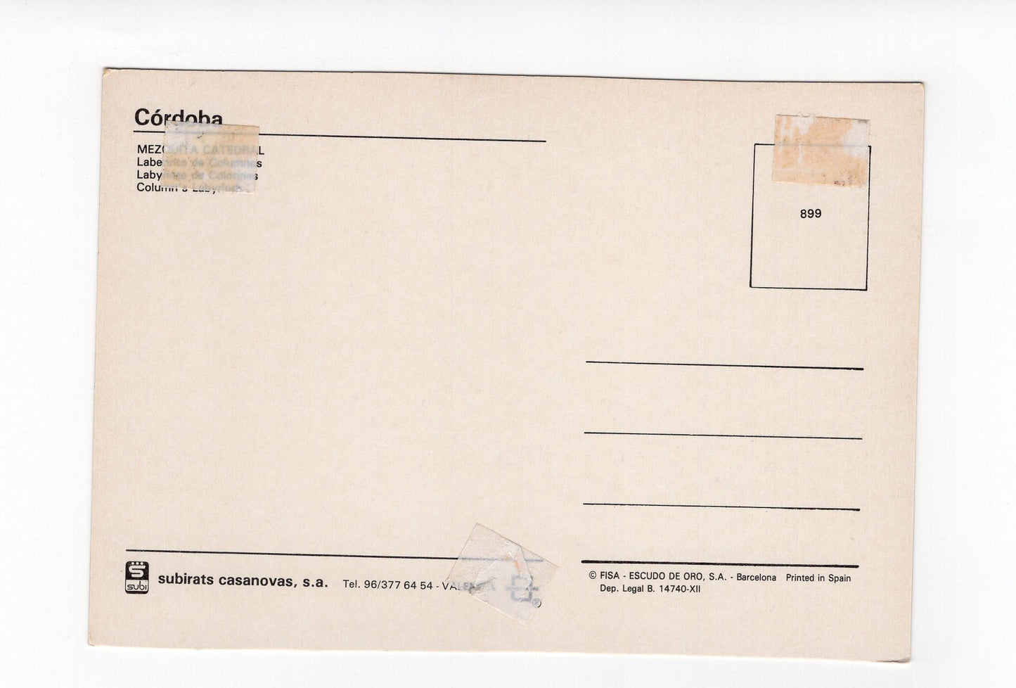 Ansichtskarte Cordoba / Mezquita Catedral / Spanien