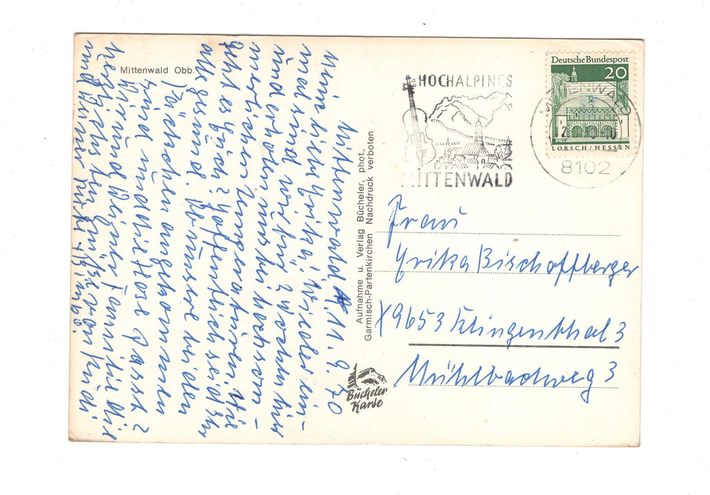 Ansichtskarte Mittenwald / Oberbayern / G1-55