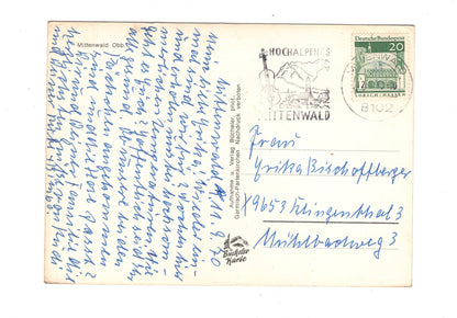 Ansichtskarte Mittenwald / Oberbayern / G1-55