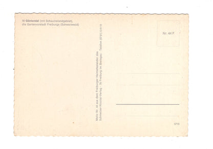 Ansichtskarte Günterstal - die Gartenvorstadt Freiburgs / Schwarzwald / H1-52