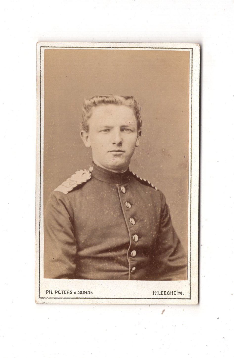 Fotografie Soldat Regiment 79 - Hildesheim 1870er / CDV M1-02