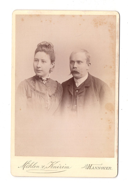 Fotografie Feines Paar - Hannover um 1890 / CAB X-32