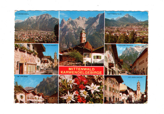 Ansichtskarte Mittenwald / Karwendelgebirge / G1-55