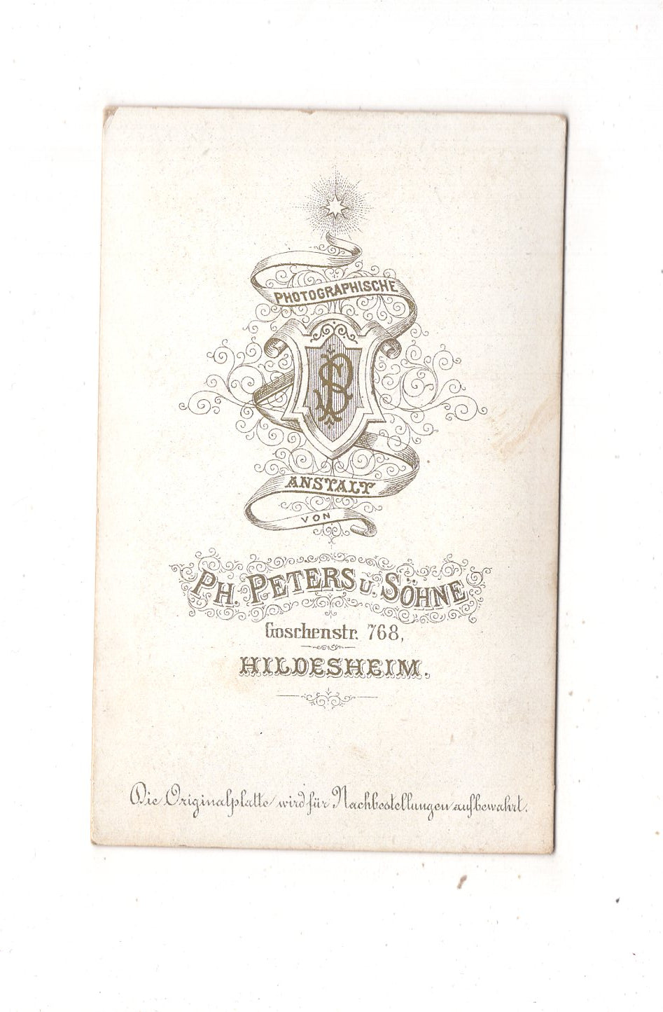 Fotografie Soldat Regiment 79 - Hildesheim 1870er / CDV M1-02