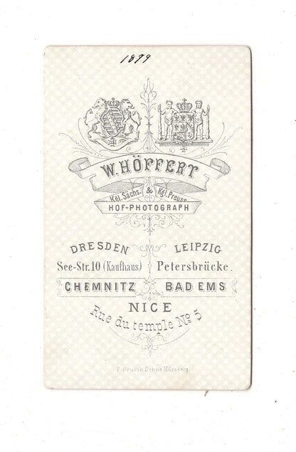 Fotografie Niedlicher kleiner Junge - Dresden / Leipzig +++ 1879 / CDV M1-22