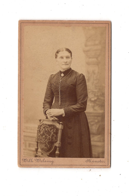 Fotografie Feine Dame - Münster in Westfalen 1880er