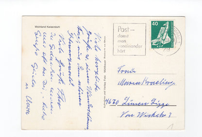 Ansichtskarte Weinland Kaiserstuhl