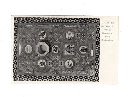 Ansichtskarte Mosaikboden der römischen Villa zu Nennig an der Mosel / M1-60