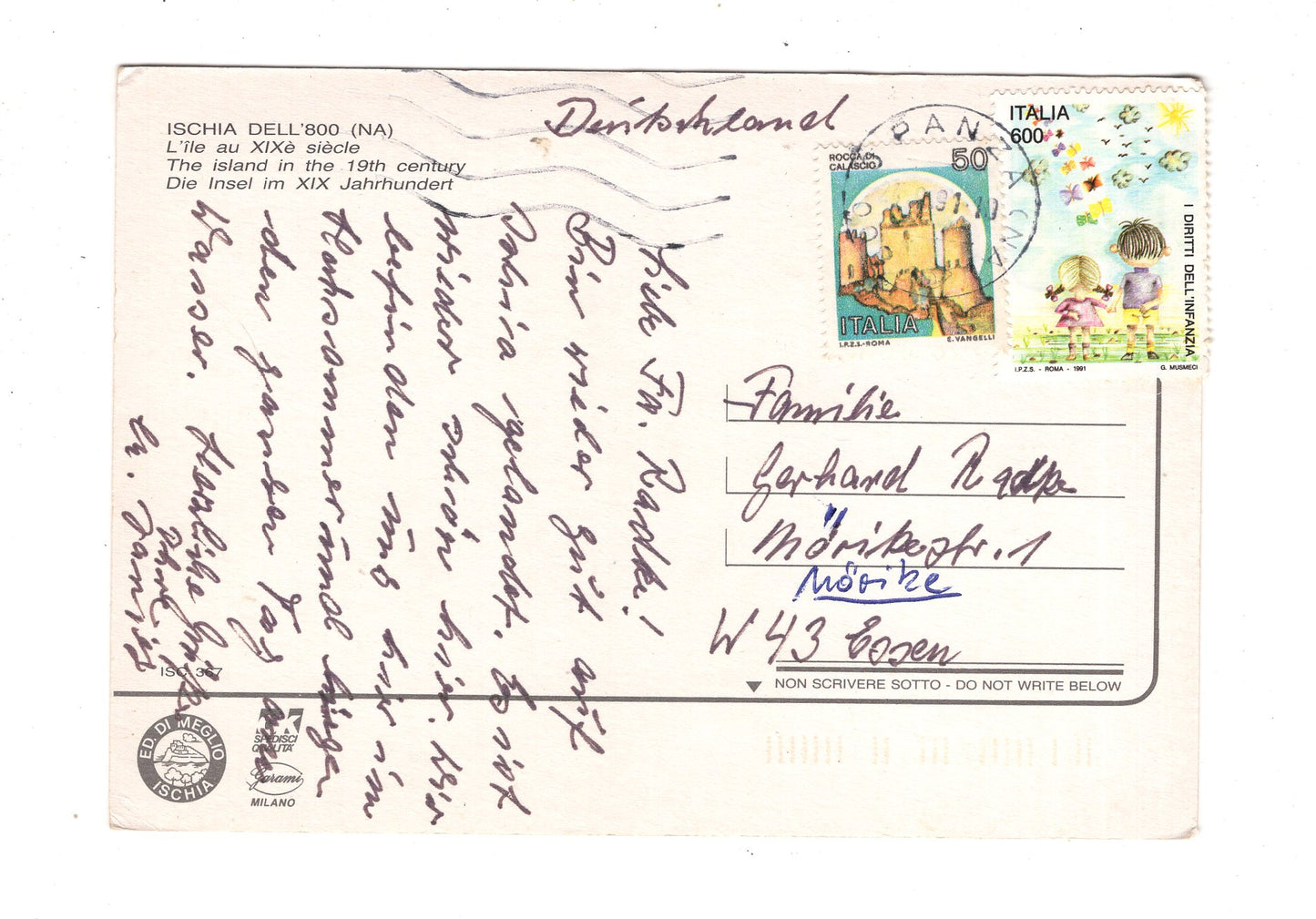 Ansichtskarte Isola d´Ischia / Italien / N1-61