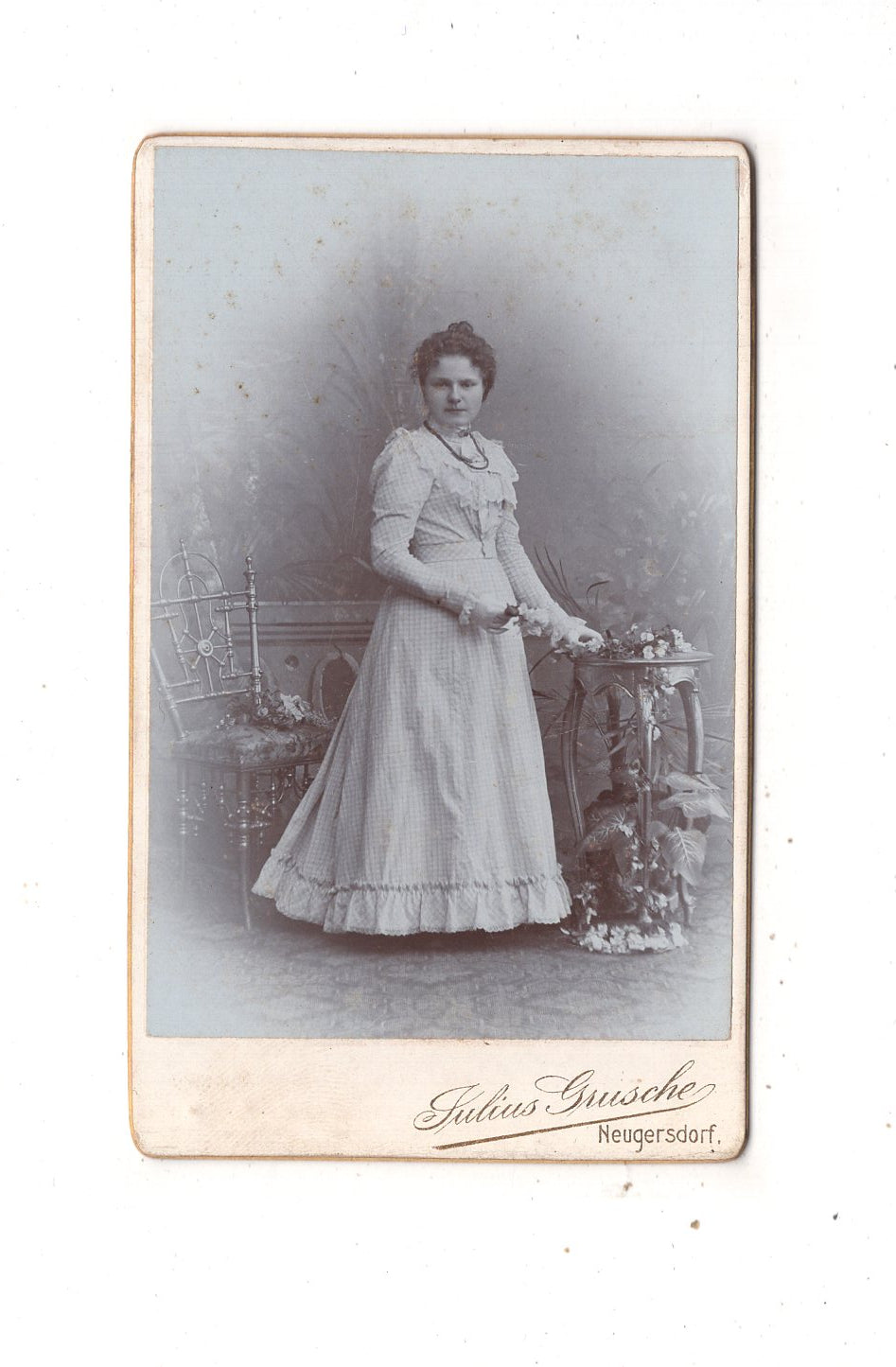 Fotografie Feine Dame - Neugersdorf 1890er