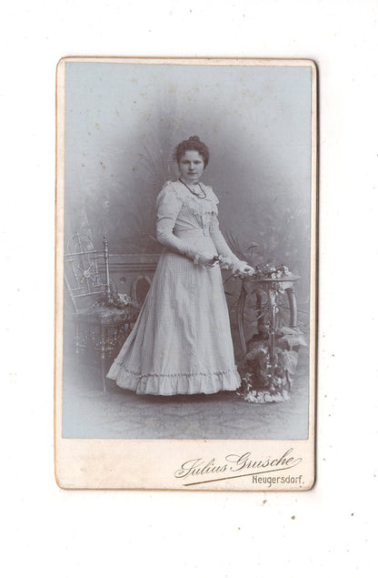 Fotografie Feine Dame - Neugersdorf 1890er
