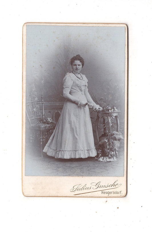 Fotografie Feine Dame - Neugersdorf 1890er