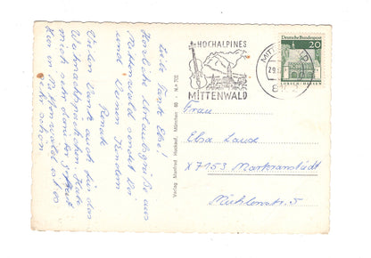 Ansichtskarte Mittenwald / Oberbayern / G1-55