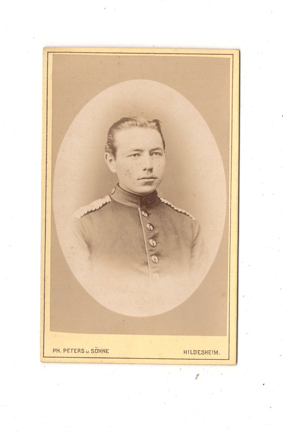 Fotografie Soldat Regiment 79 - Hildesheim 1870er / CDV M1-02