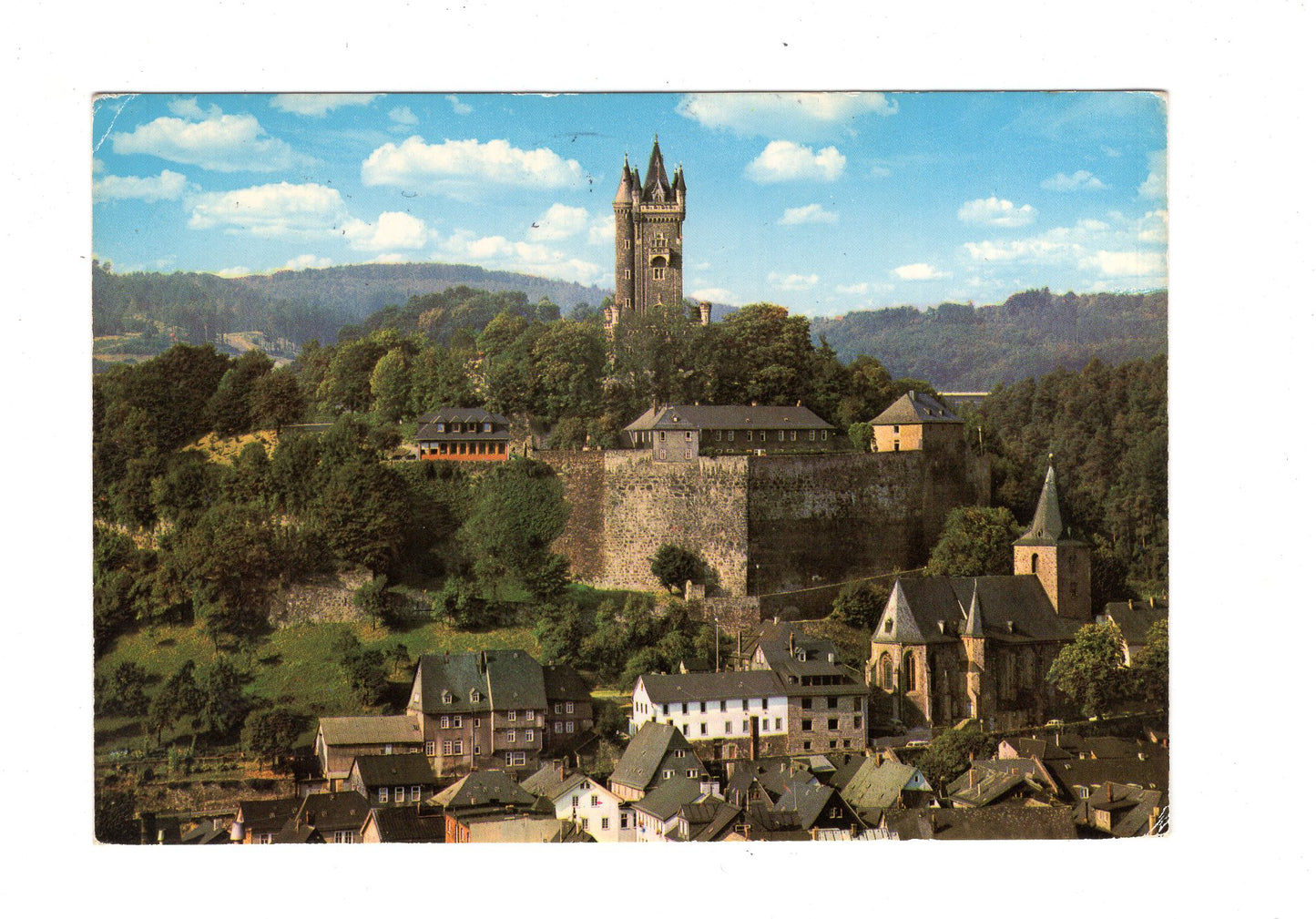 Ansichtskarte Oranierstadt Dillenburg / Blick zum Wilhelmsturm / H1-68