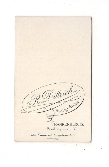 Fotografie Feine Dame mit Baby - Frankenberg um 1890