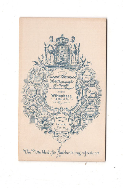 Fotografie Niedlicher kleiner Junge - Wittenberg 1890er / CDV M1-22